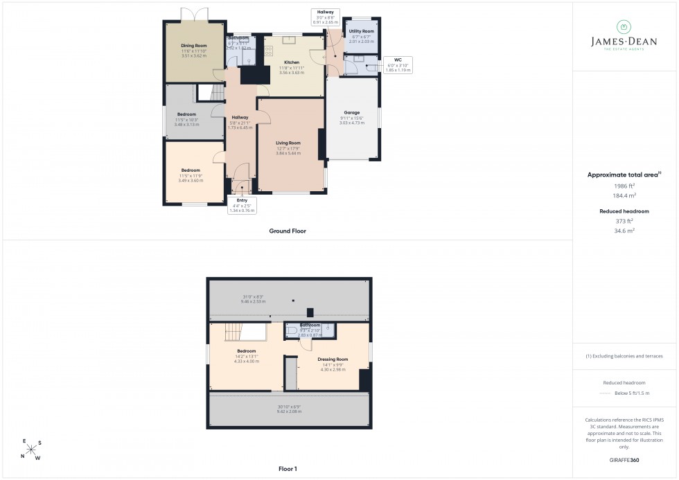 Floorplan for Blake Avenue, Ross-on-Wye, Herefordshire