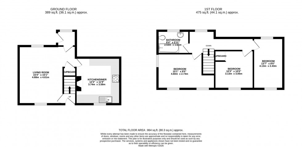 Floorplan for Newgate Street, Brecon, Powys