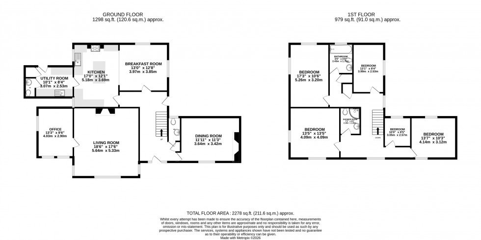 Floorplan for Old Churchstoke, Montgomery, Powys