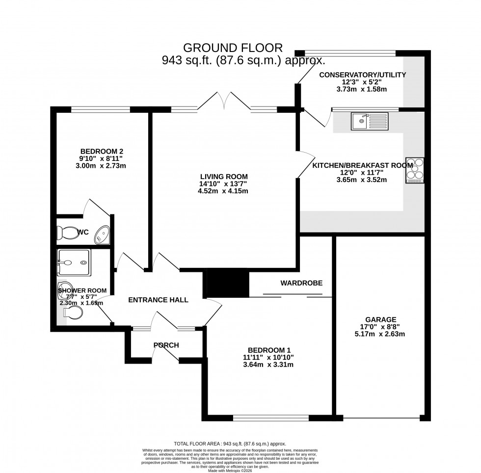 Floorplan for North Street, Abergavenny, Monmouthshire