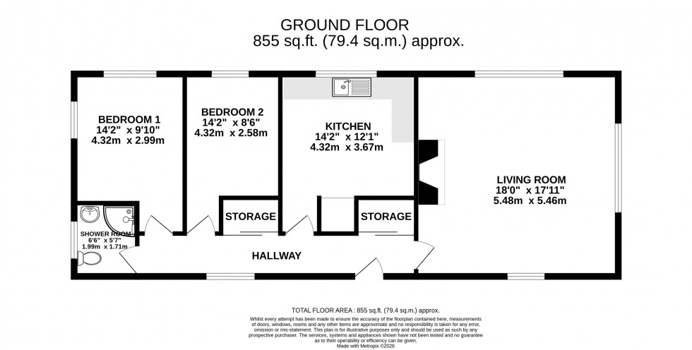 Floorplan for Llanellen, Abergavenny, Monmouthshire