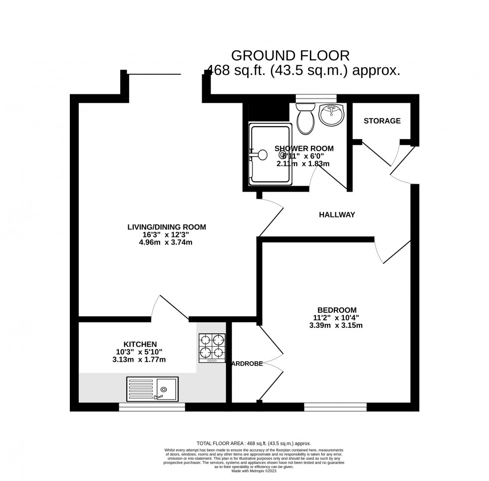 Floorplan for Priory Gardens, Abergavenny, Monmouthshire