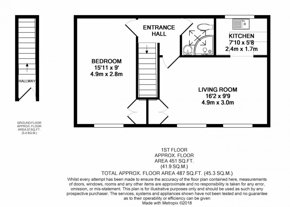 Floorplan for Lion Yard, Brecon, Powys