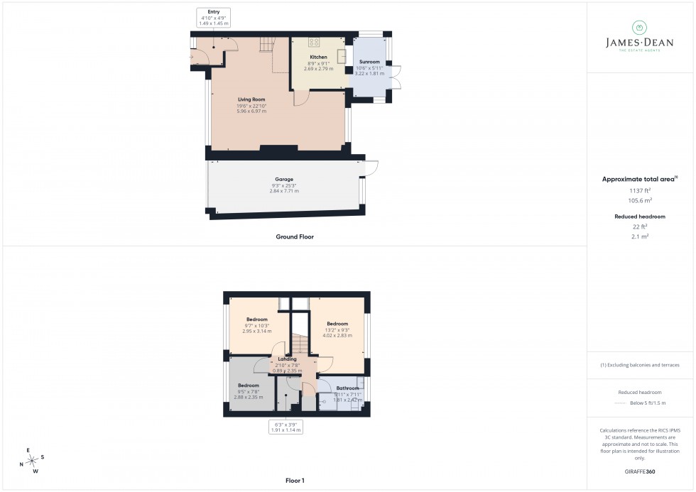 Floorplan for Checkley Close, Ross-on-Wye, Herefordshire