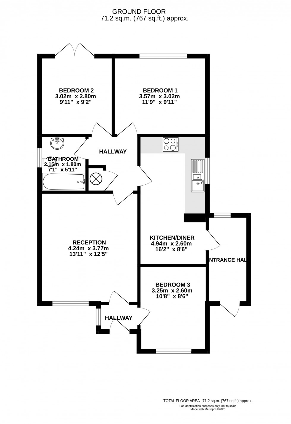 Floorplan for Newbridge-on-Wye, Llandrindod Wells, Powys