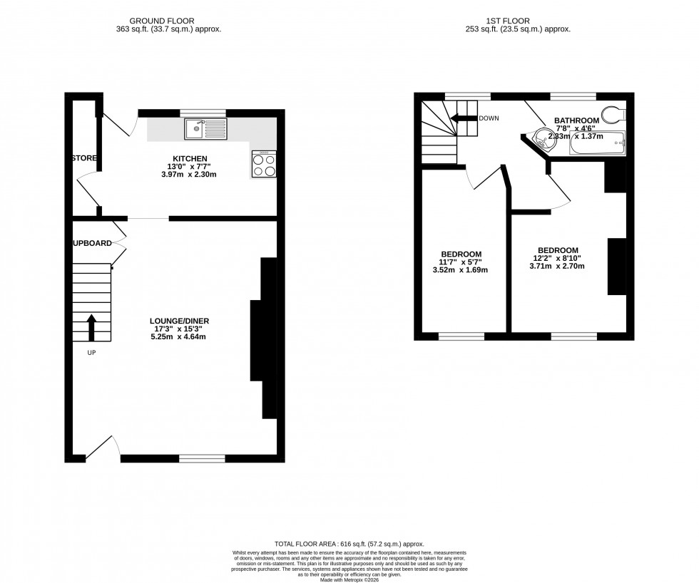 Floorplan for Talgarth, Brecon, Powys