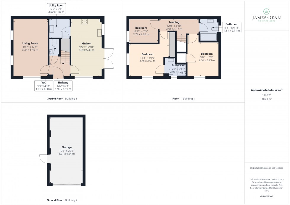 Floorplan for Starling Road, Ross-on-Wye, Herefordshire