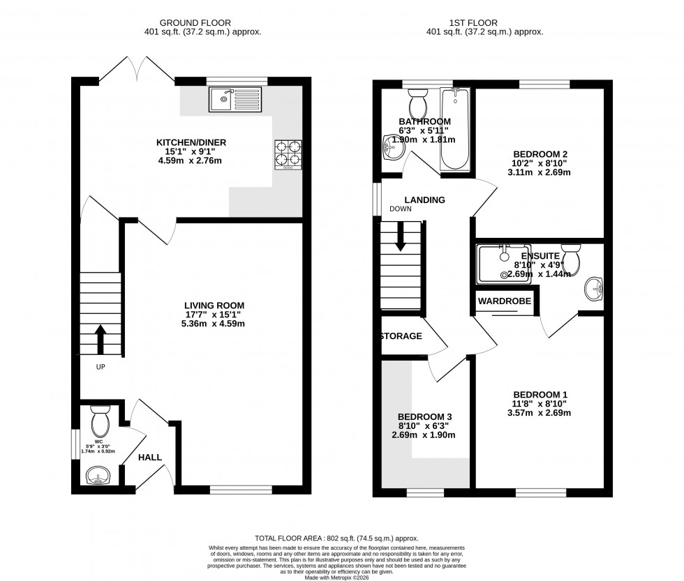 Floorplan for Llanfoist, Abergavenny, Monmouthshire