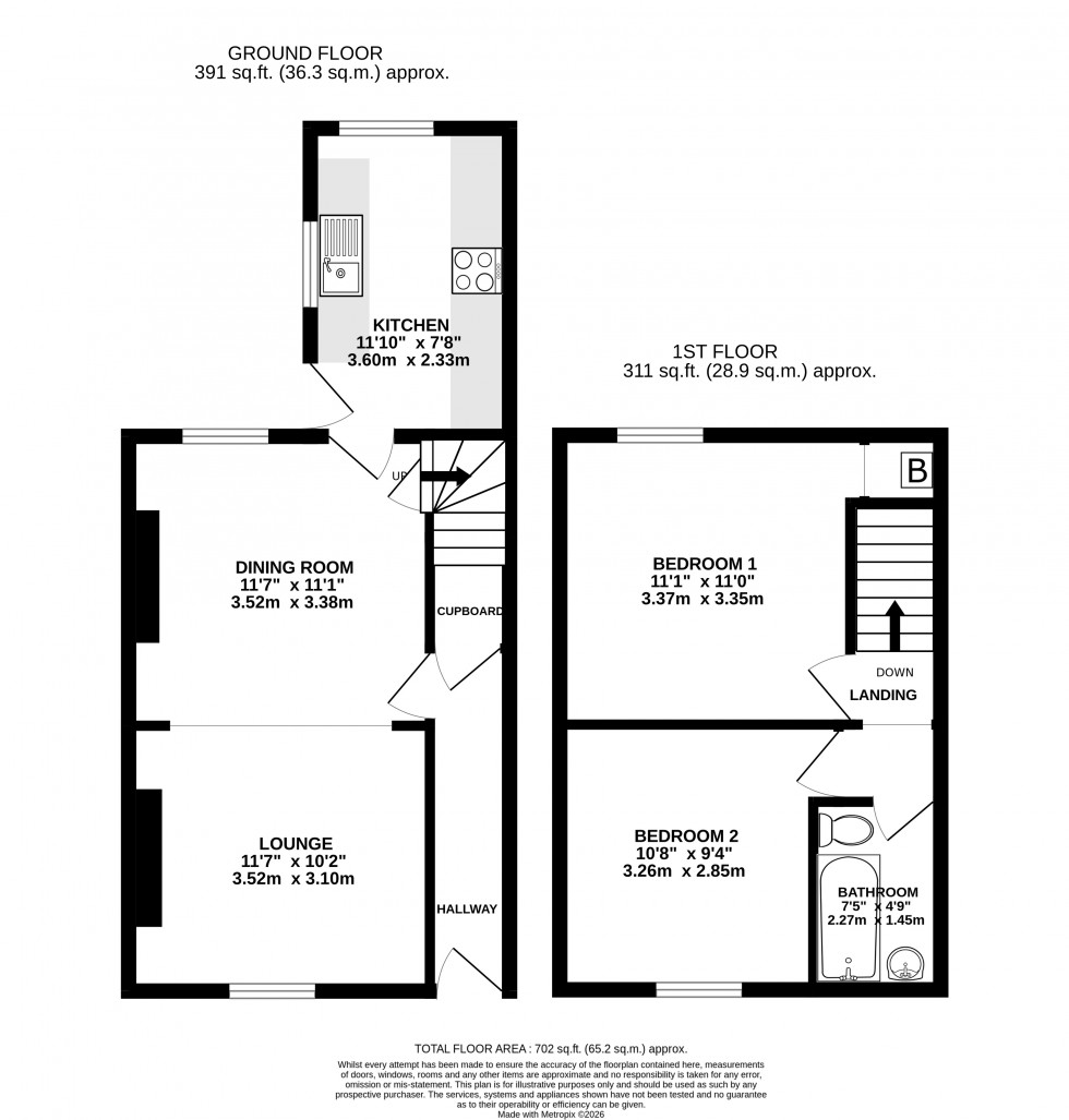 Floorplan for Blaenavon, Pontypool, Torfaen
