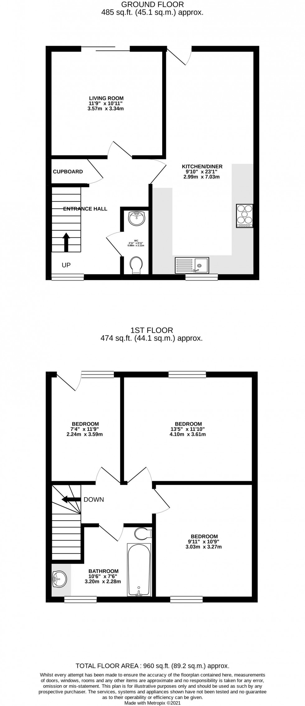Floorplan for Llangorse, Brecon, Powys