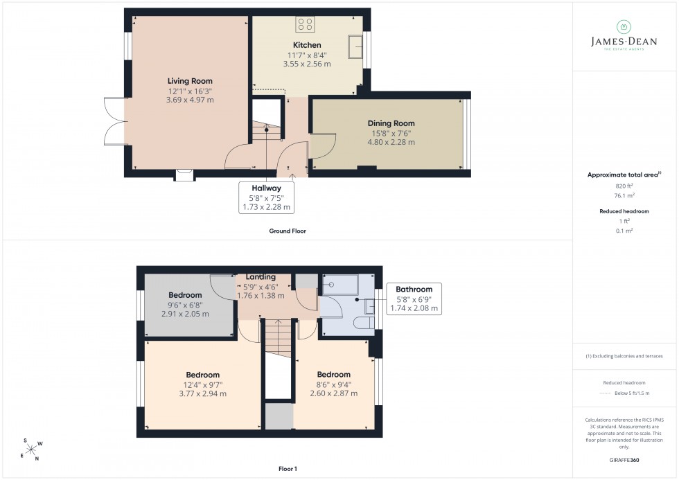 Floorplan for Beech Close, Ross-on-Wye, Herefordshire