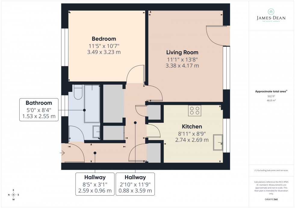 Floorplan for Three Crosses Road, Ross-on-Wye, Herefordshire