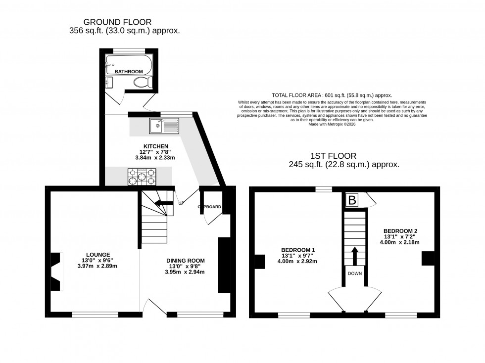 Floorplan for Blaenavon, Pontypool, Torfaen