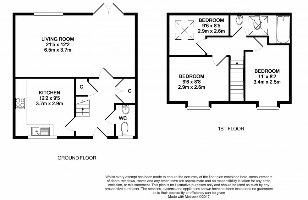 Floorplan for Walnut Square, Brecon, Powys
