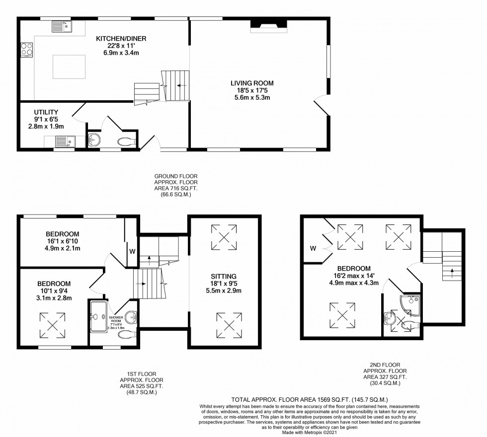 Floorplan for Talybont-on-Usk, Brecon, Powys