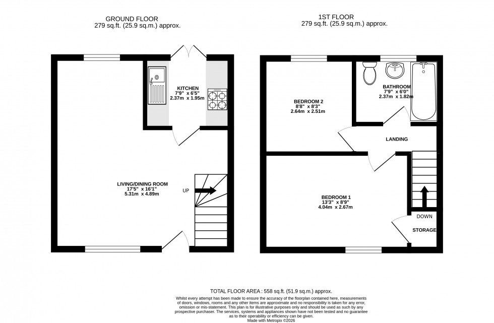 Floorplan for Orchard Mews, Abergavenny, Monmouthshire