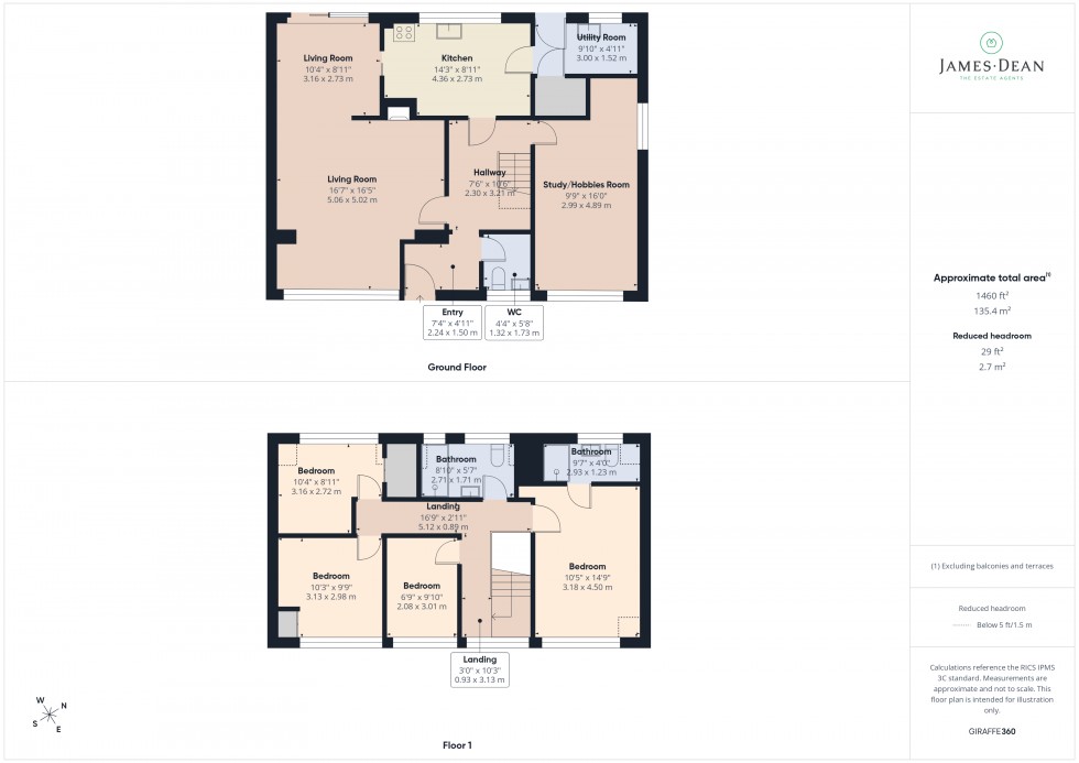 Floorplan for Overross Close, Ross-on-Wye, Herefordshire